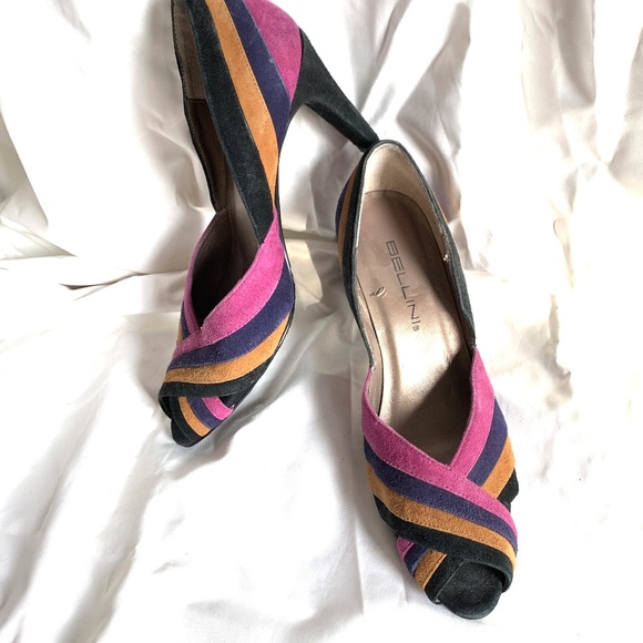 Bellini Shoes - BELLINI Genuine Leather Peep Toe Heels Shoes ~sz 6